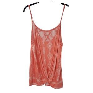 24/7 MAURICES Pink Spaghetti Strap Tank Top Womens Size Extra Large XL *NWT
